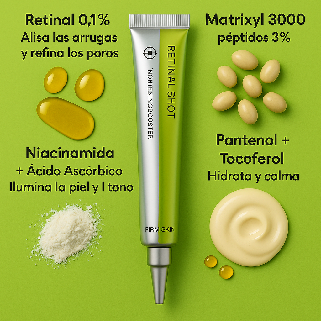 RETINAL SHOT® Efecto lifting y renovación celular con Retinal Coreano de nueva generación”